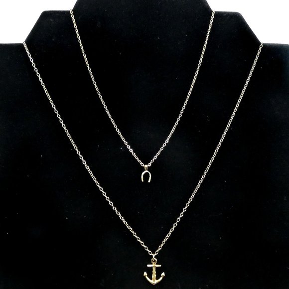 Gorjana Jewelry - Gorjana Necklace Lot of 2 Anchor and Horse Shoe